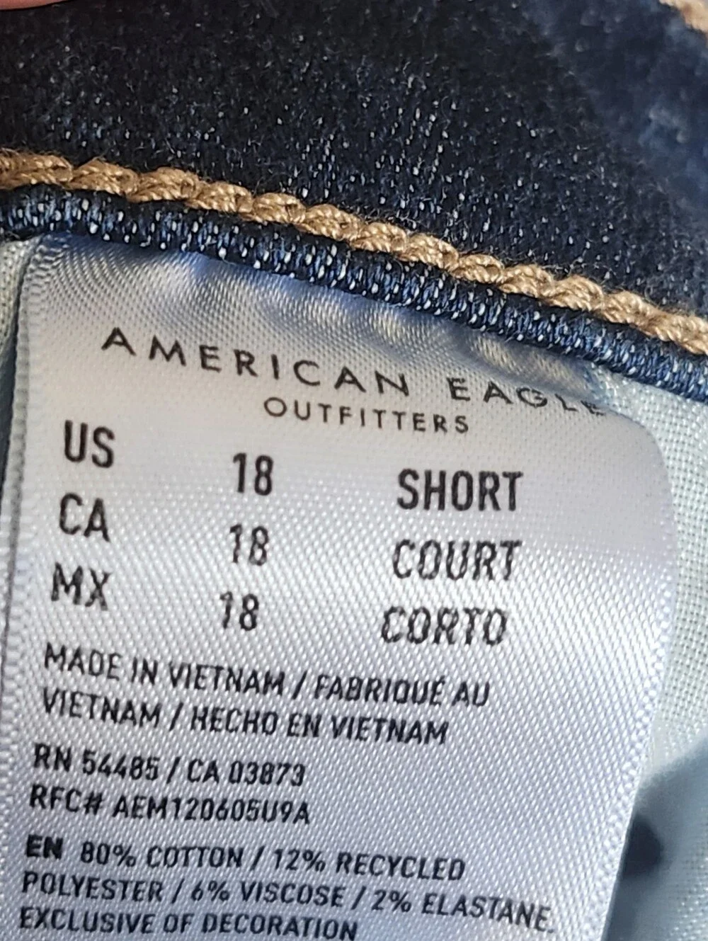 American Eagle Outfitters Super High Rise Flare Leg Jeans, 18 Short - Picture 8 of 11